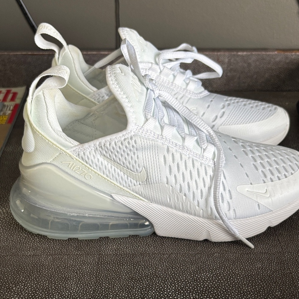 Nike Air Max 270 Triple White Sneakers